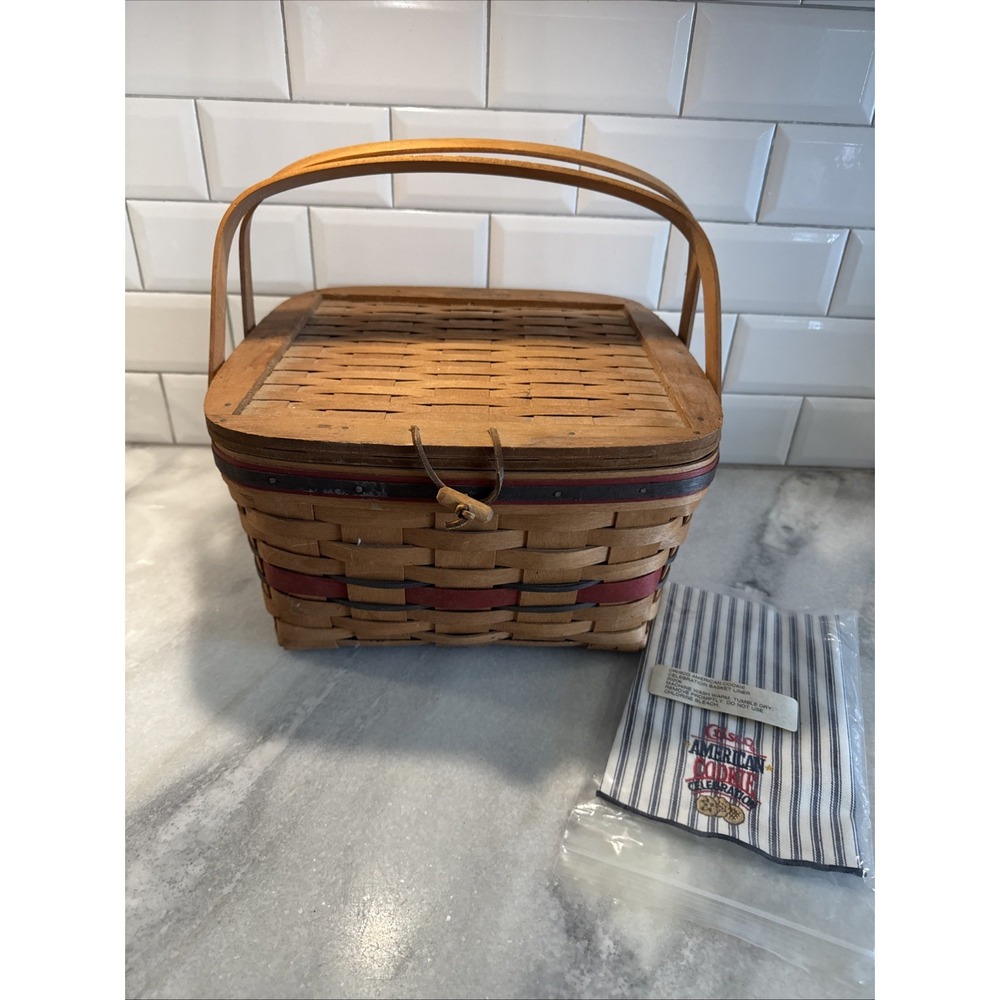 Longaberger 1991 Crisco American Pie Basket+Liner1ST In SerieLimitEditionOLA0051